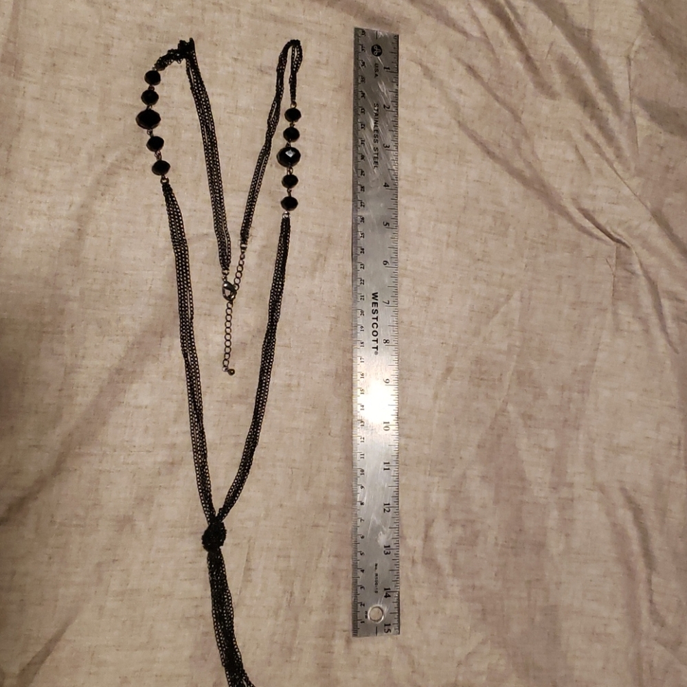 Black chain necklace